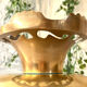 Brass Punch Bowl Set with 12 Cups, Ladle – French Vintage Mid-Century