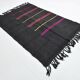 5x7 Grey & Black Striped Vintage Kilim Rug, 155x229Cm