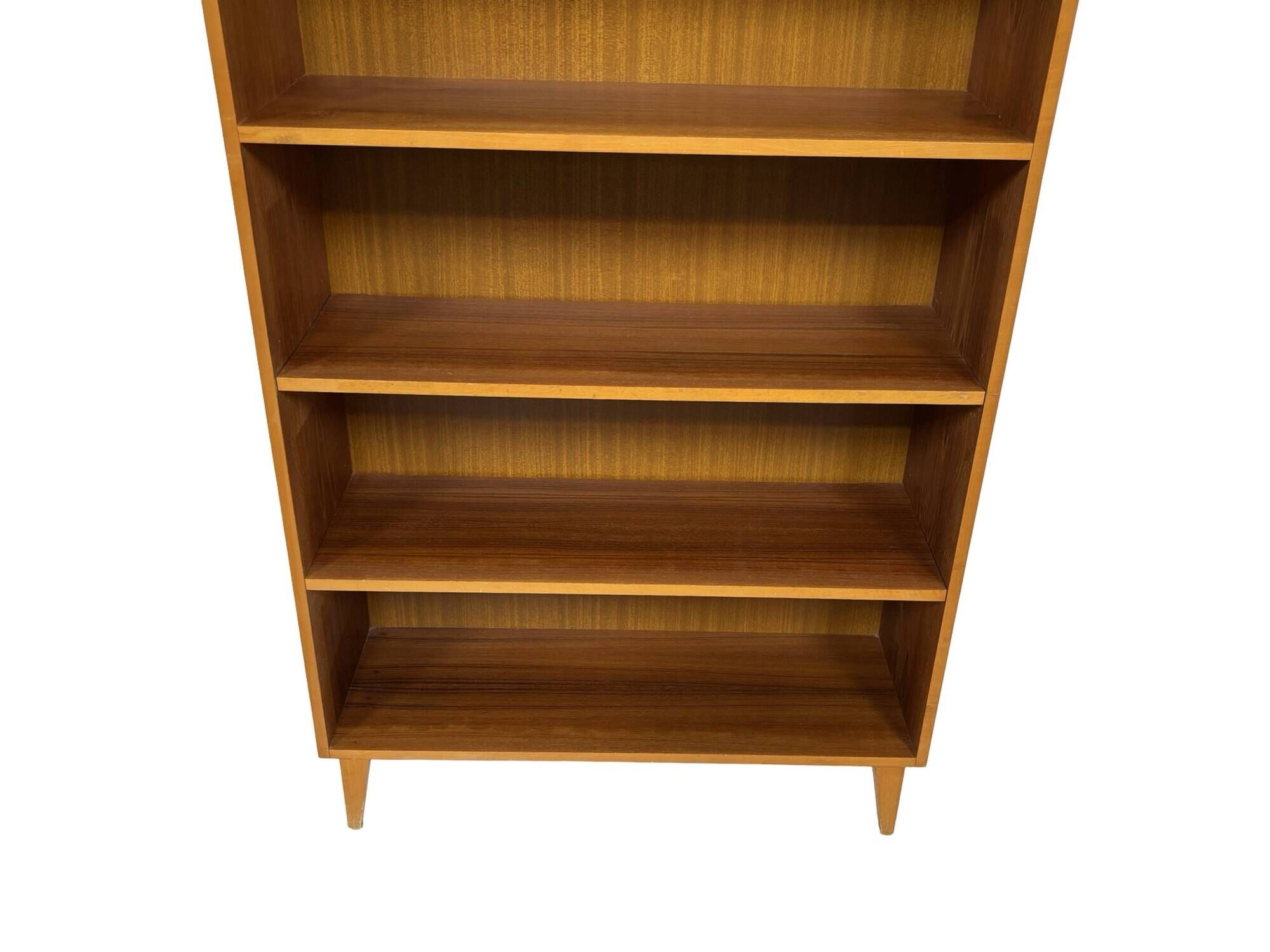 Vintage large teak bookcase Danish design from the 60s