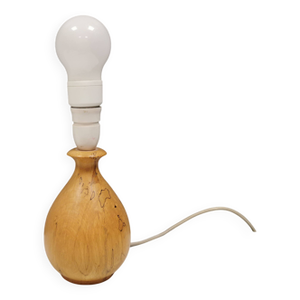 Danish lamp turned in pine wood with the most beautiful markings