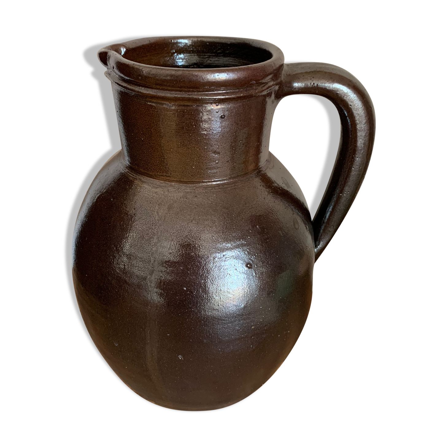 Pitcher stoneware vase Jean Dubost
