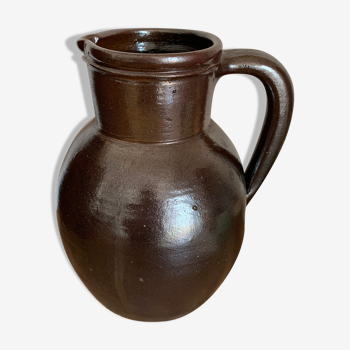 Pitcher stoneware vase Jean Dubost