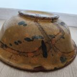 VALLAURIS Flat soup bowl antique Glazed terracotta 30.5 cm