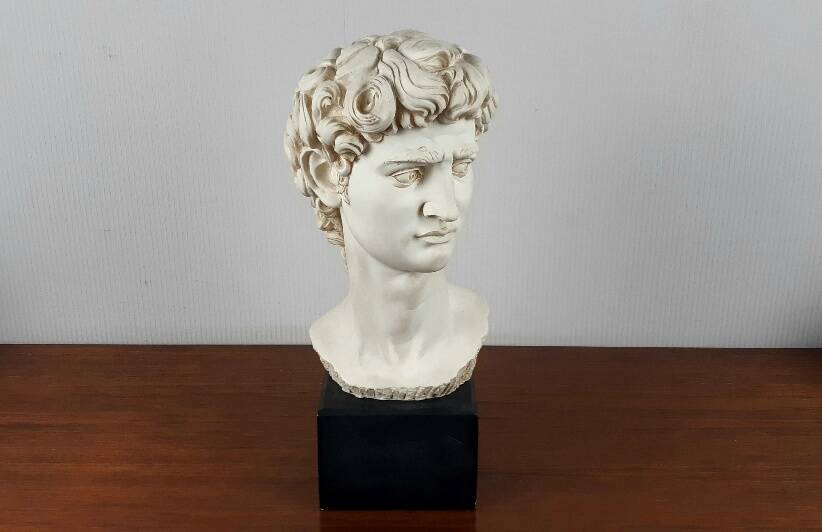 Large vintage bust "David" by Michelangelo