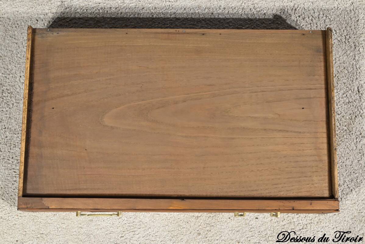 Cherrywood console table, Louis XVI style, late 19th century