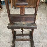 Antique hand-cranked easel