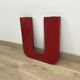 Old metal letter "U"