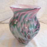 Vase in multilayer glass paste Biot signed Arnold