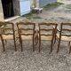 Series of 4 "good woman" mulched chairs