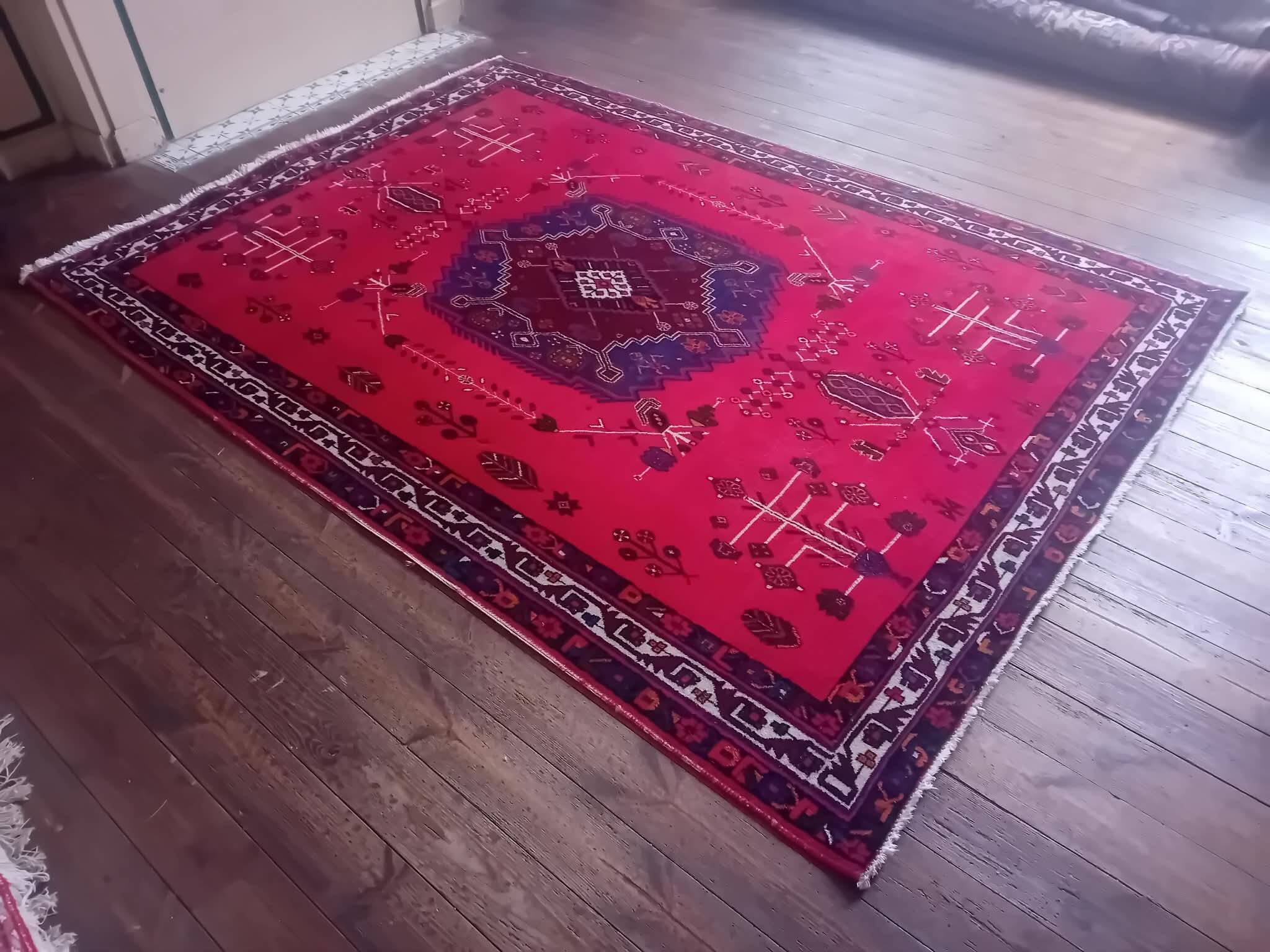Handmade Persian Hamadan rug 237x169cm