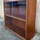 Glass bookcase, glass floor shelves by FD Rozaffy, 1960s