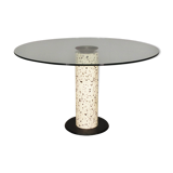 Round table with glass surface