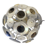 Contemporary Venied-White “Alabastro” Glass Sputnik Chandelier