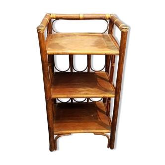 Rattan shelf