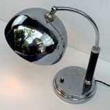 Nickel-plated spherical modernist lamp and Chrome 1930
