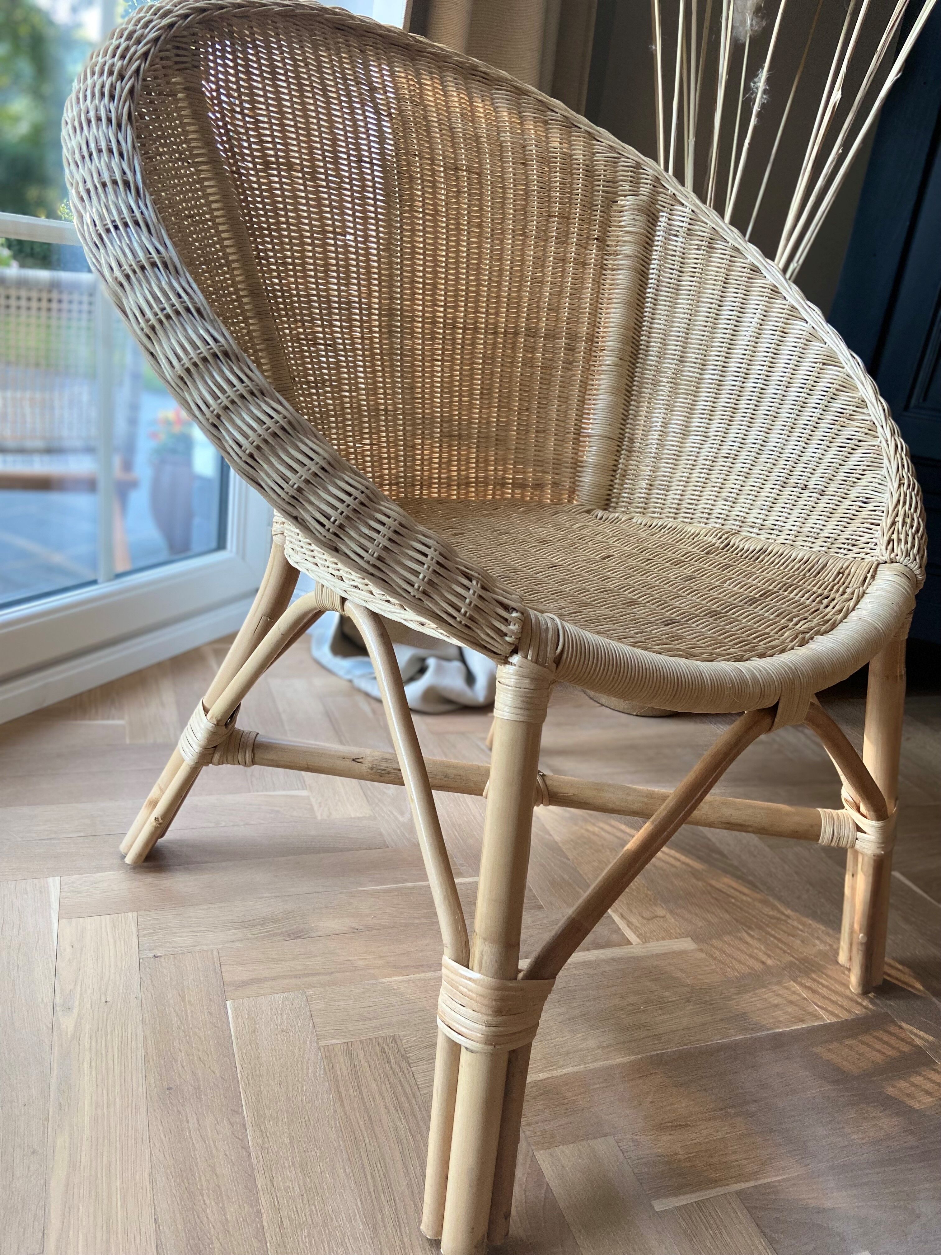Rattan armchair