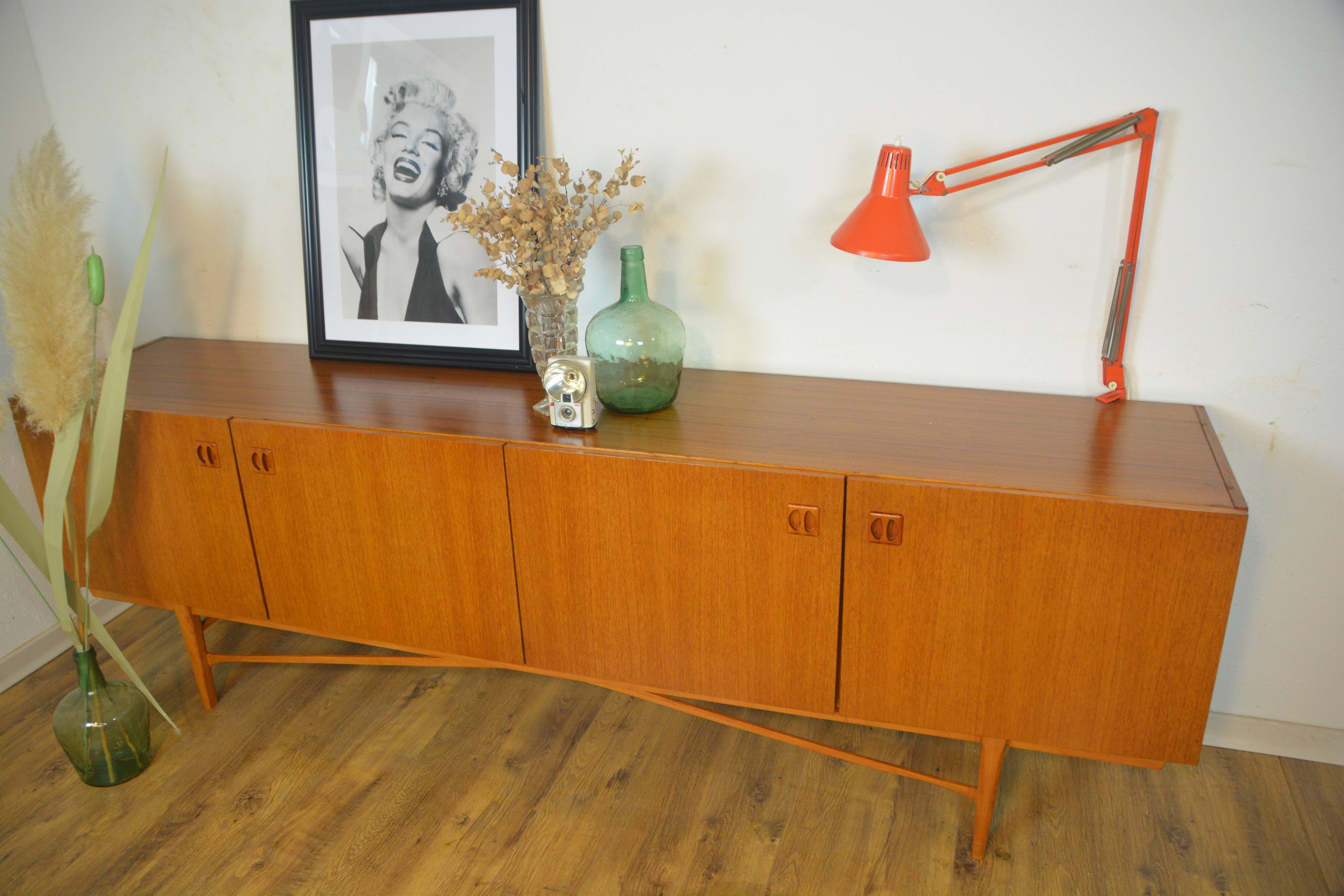 Scandinavian vintage teak row