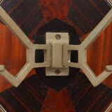 Art Deco Wall-Mounted Coat rack with Geometric Marquetry, France ca. 1930