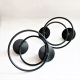 Pair of candlesticks candlesticks black wrought iron