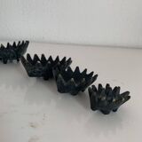Vintage 1950 hedgehog ashtrays by Walter Bosse for Hertha Baller