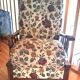 Fabric and wood armchair, comfort, relax, 1950s