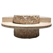 Mactan stone coffee table by Magnussen Ponte, 1980s