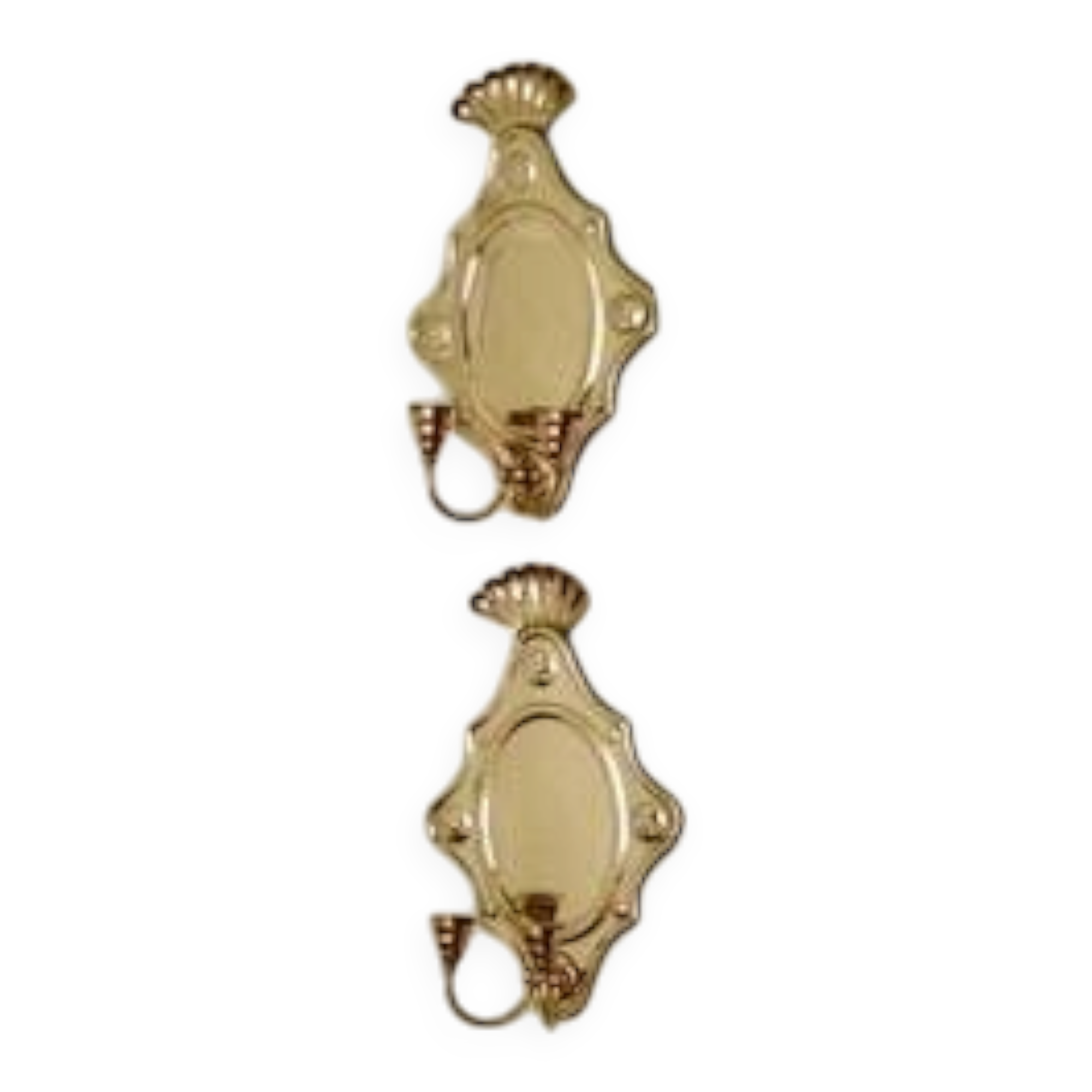 Large wall sconces in baroque style, Swedish, Mid-Century