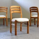 Chaises de salle à manger danoises vintage en pin, appartenant à Dyrlund, années 1970-1980, lot de 6