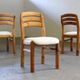 Vintage Danish pine dining chairs att. to Dyrlund, 1970s-1980s, set of 6