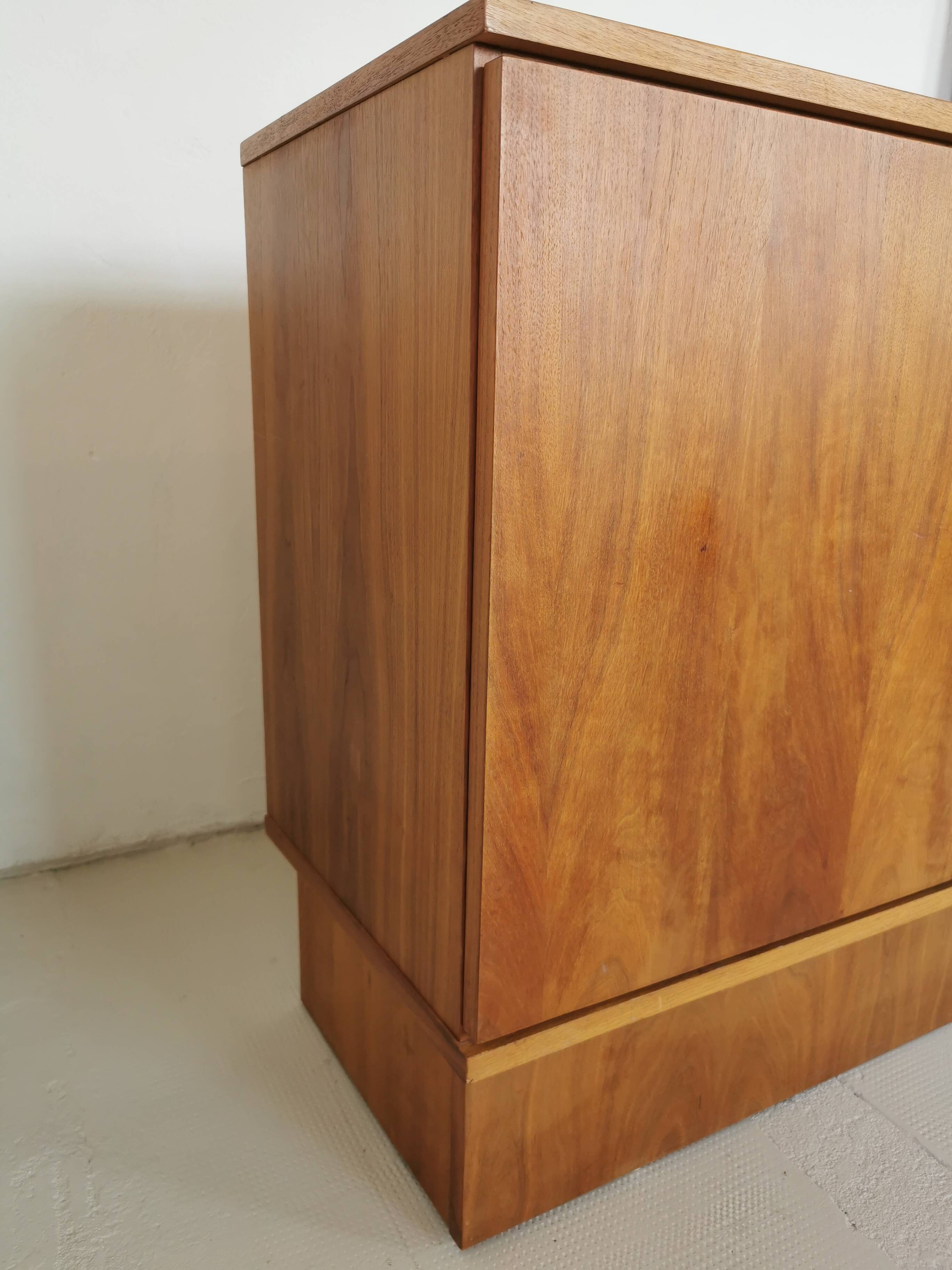 Vintage walnut sideboard from the 70s