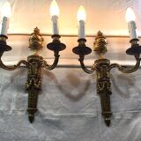 Paire d'applique en bronze st louis XVI