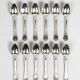 Christofle — 12 “Marly” silver-plated teaspoons, in their case