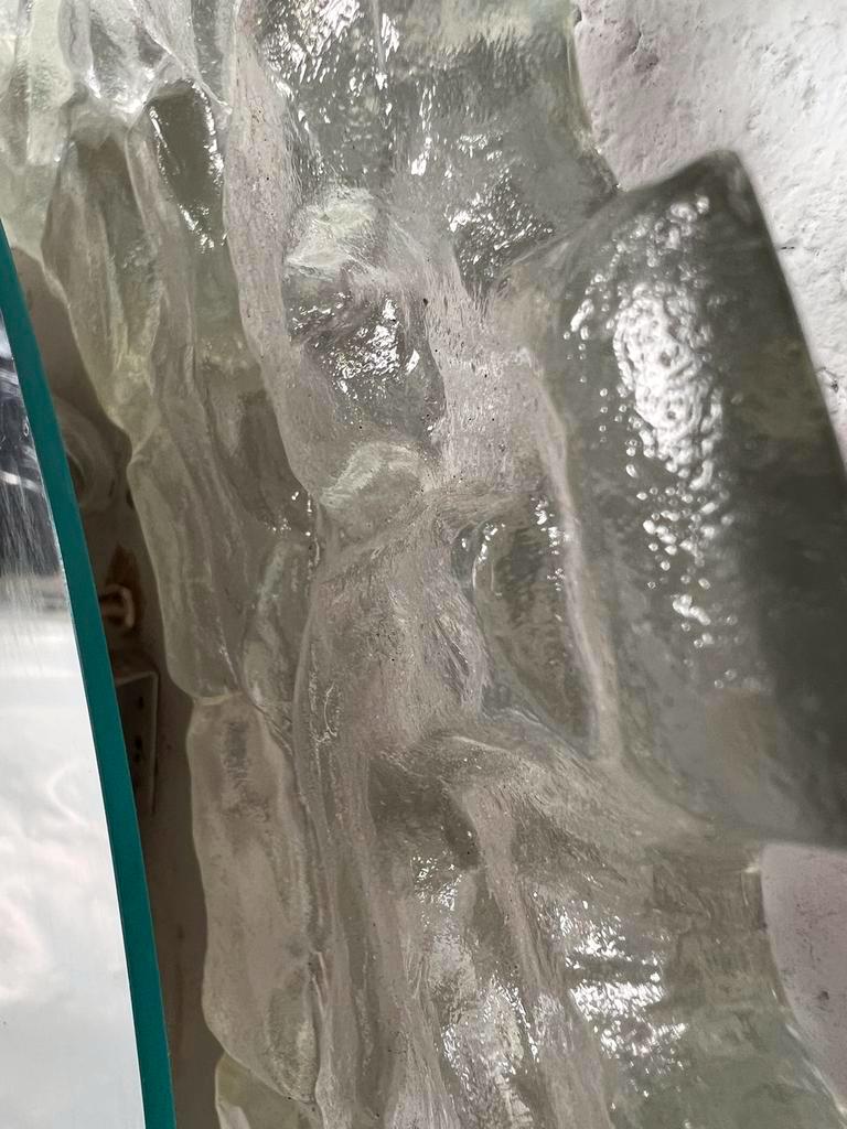 Miroir vintage avec éclairage verre glacé Hillebrand 48cm