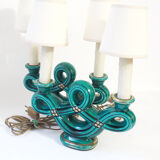 Pair of candlestick lamps