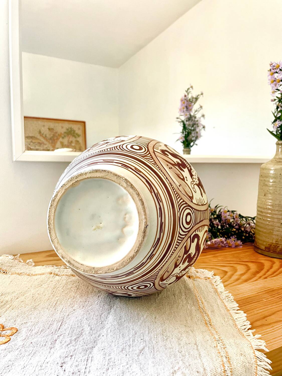 Vase amphore Talavera de la Reina