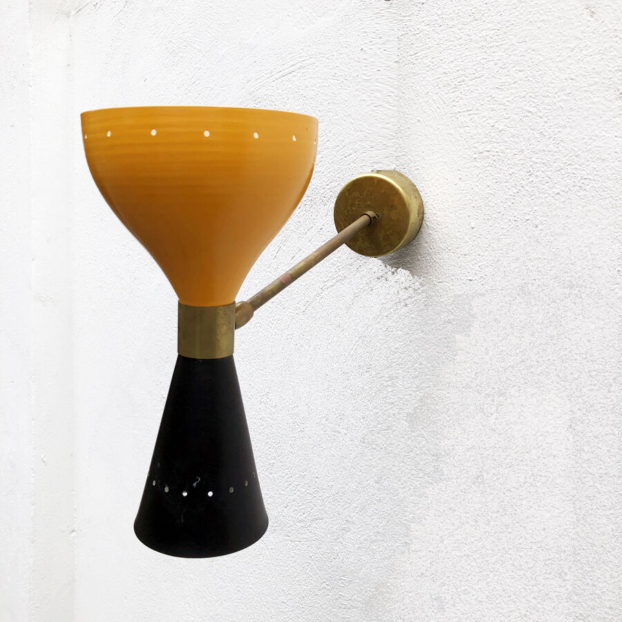 Wall light double blind diabolo