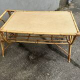 Table basse rotin