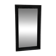 1950s mirror, matte black wood with a patina.