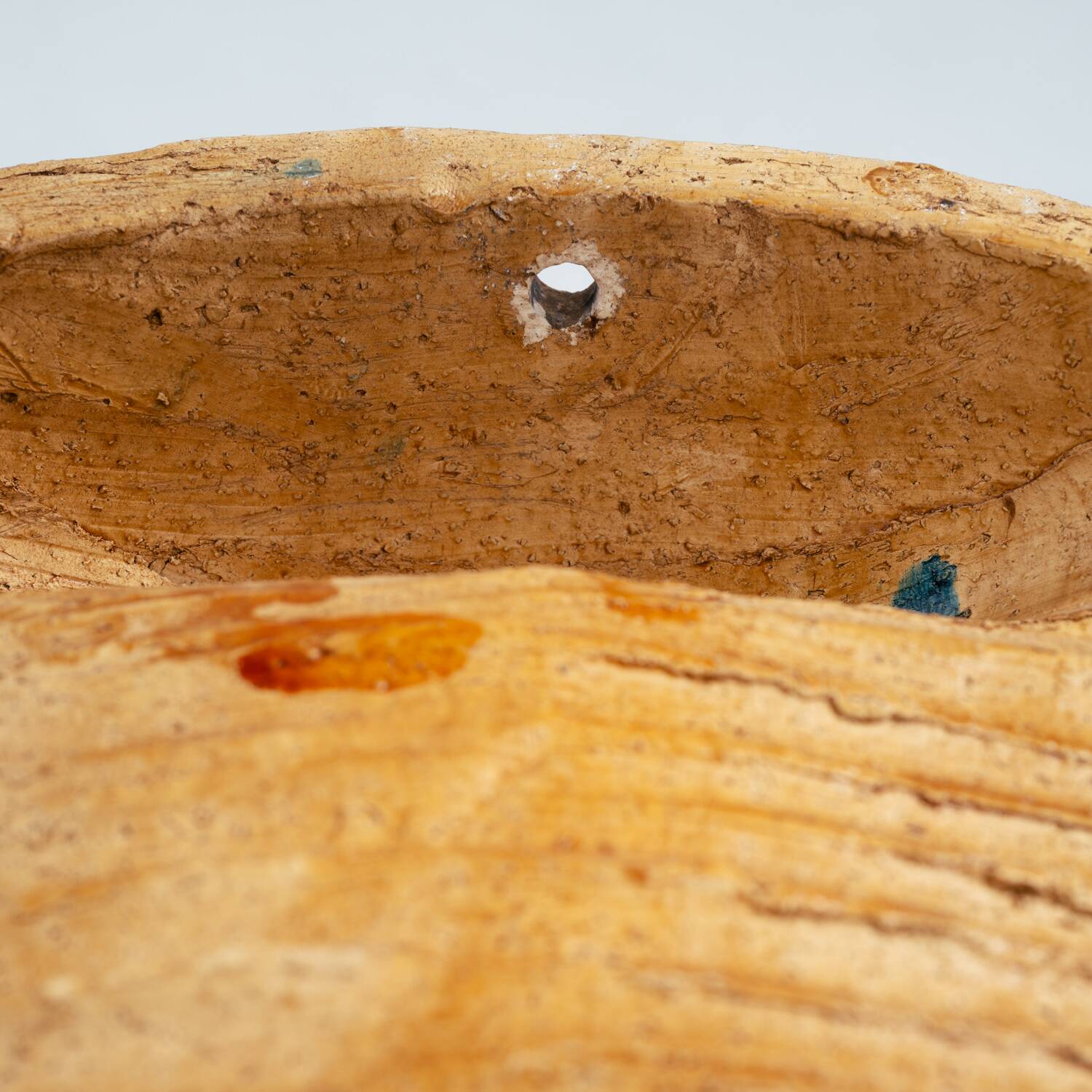 Brutalist ceramic Seahorse wall ight, 1970s