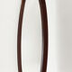 Italian Oval Teak Mirror 1950s 32x103cm