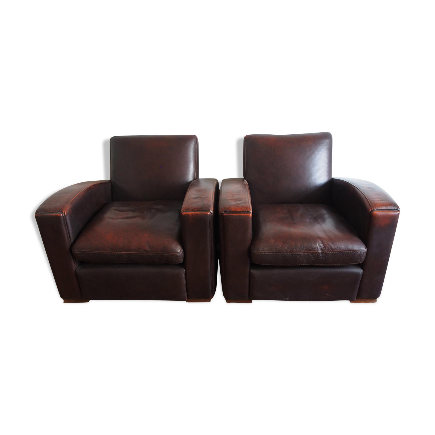Set of two Club armchairs