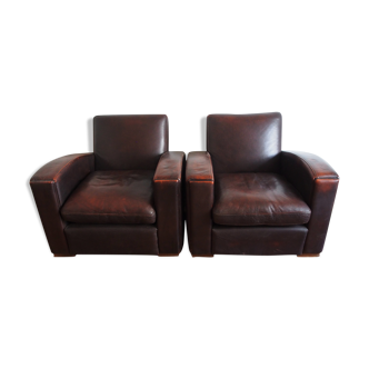 Set of two Club armchairs