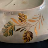 Tray, signed Bequet Quaregnon, Belgium, gilded with fine gold, numbered 14
