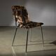 Chaise en fausse fourrure imprimée