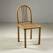 Chaise vintage en bois et cannage