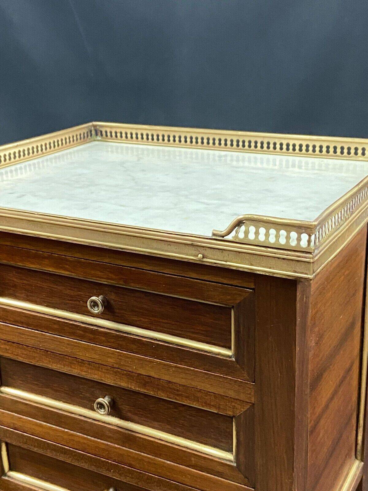 Bedside table end table side table mahogany console Louis XVI late 19th century