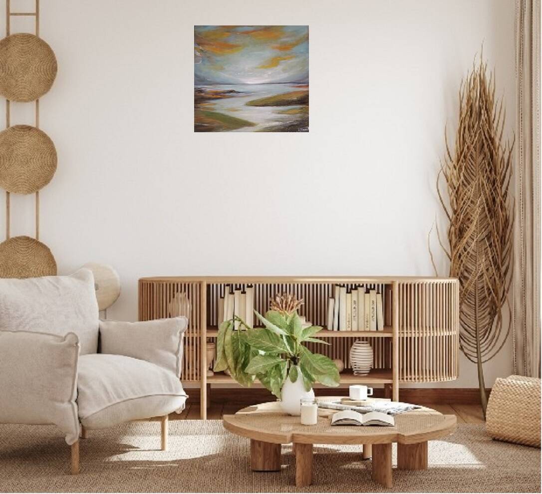 Original landscape painting signed and delivered with its certificate of authenticity.