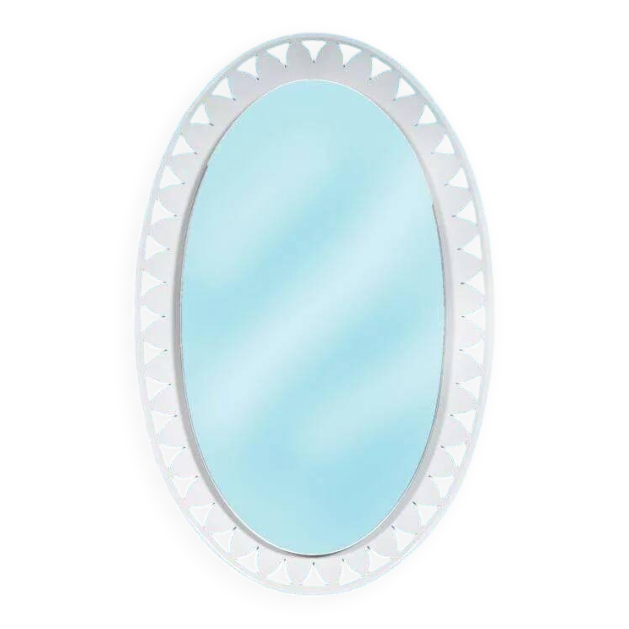 Organic mirror Space Age 1970s Hillebrand