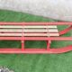 Vintage two-seater luge oak wood 1930s 106 cm