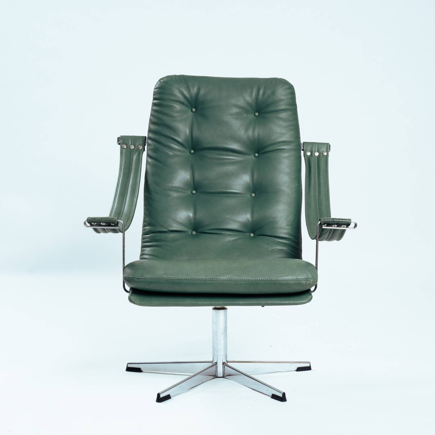 Fauteuil Pivotant Vert Forêt par Geoffrey Harcourt pour Artifort, 1959
